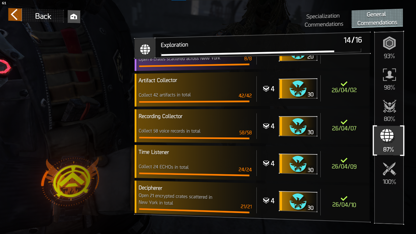 Commendation 21/33 count (b)